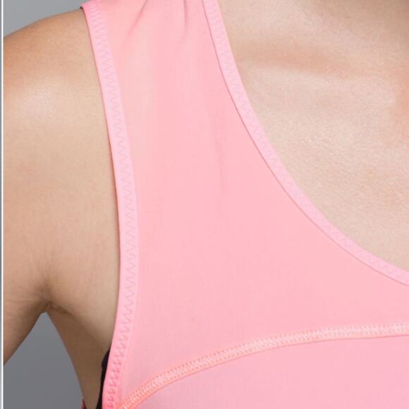 Lululemon Tank Run Split Single Coral SZ 10 - Picture 3 of 12